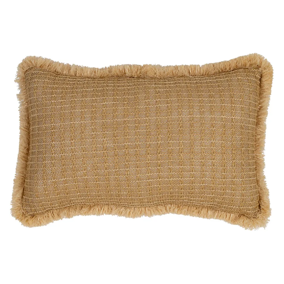 Housse de coussin d'extérieur en tissu naturel 50x30cm - Garden