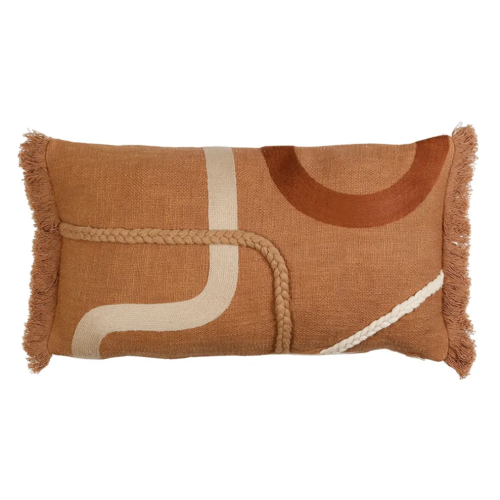 Housse de coussin en coton terracotta 50x30cm - Organic