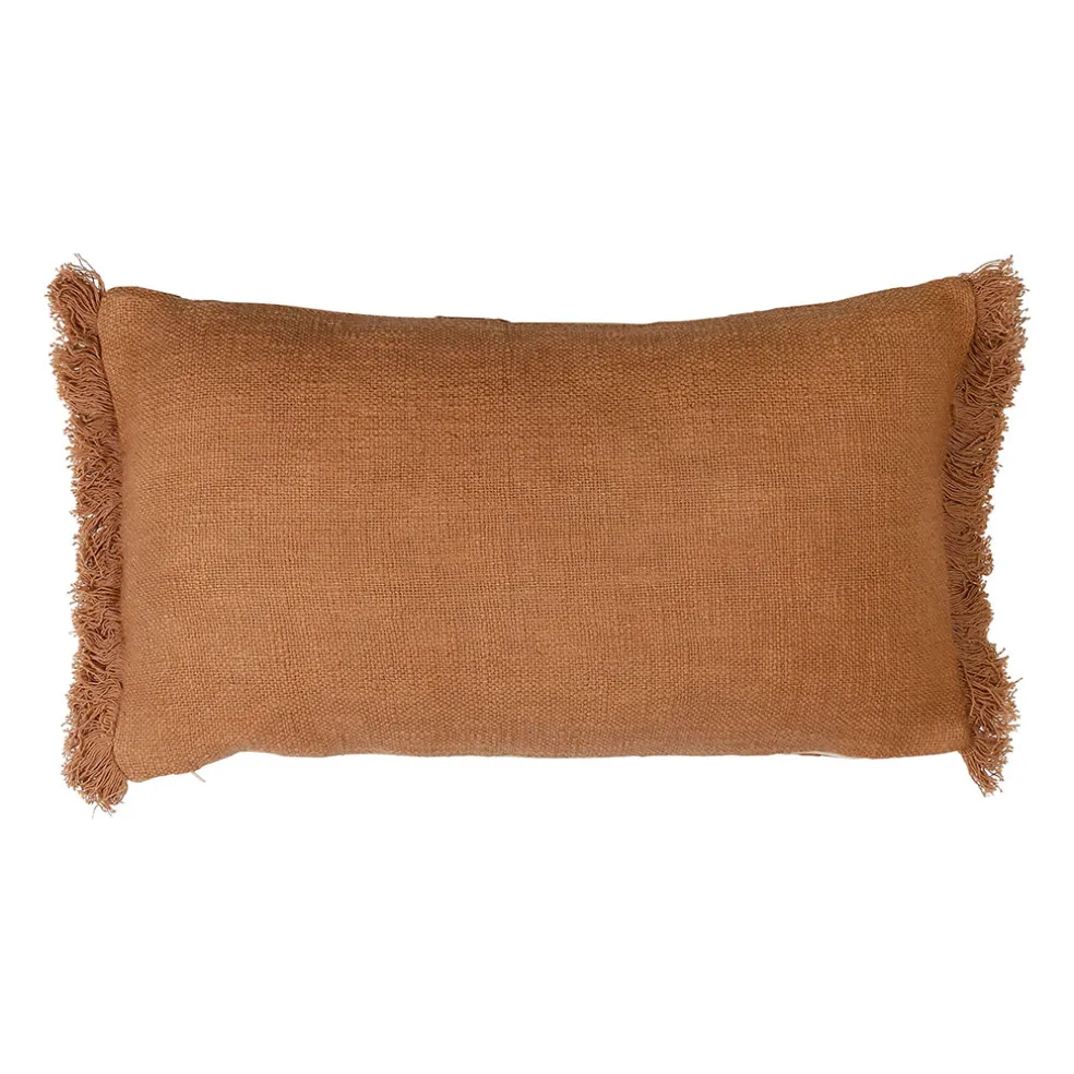 Housse de coussin en coton terracotta 50x30cm - Organic