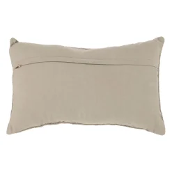 Housse de coussin en coton gris et doré 50x30cm - Flocon