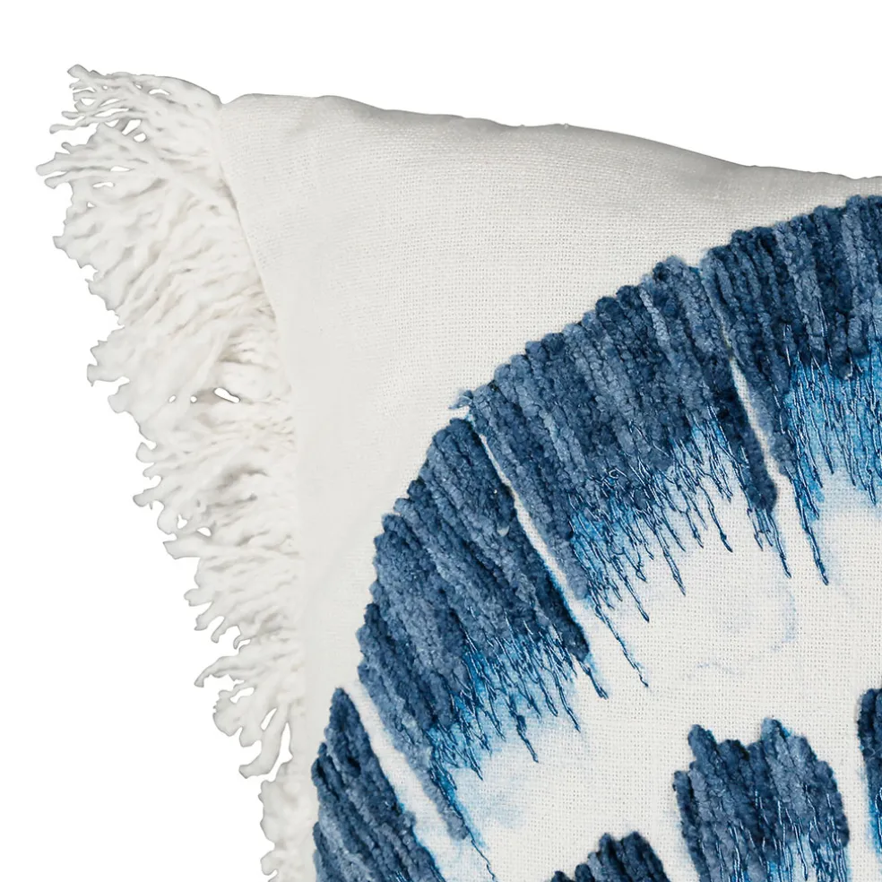 Housse de coussin en coton st-jacques bleu marine 45x45cm - Bord De Mer