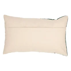 Housse de coussin en coton emeraude et beige 50x30cm - Manarola