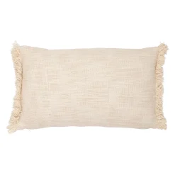 Housse de coussin en coton ecru 50x30cm - Manarola