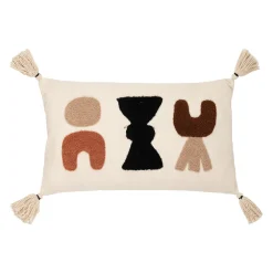 Housse de coussin en coton ecru 50x30cm - Organic