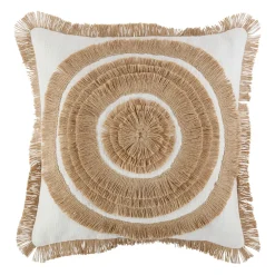 Housse de coussin en coton et jute naturel 45x45cm - Cordine