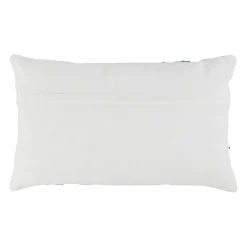 Housse de coussin en coton corail turquoise 50x30cm - Estran