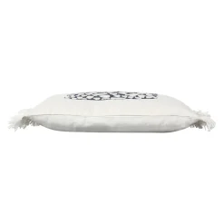 Housse de coussin en coton cauri bleu marine 50x30cm - Bord De Mer