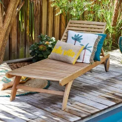 Housse de coussin en coton et jute vert et écru 45x45cm - Patchuca