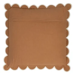 Housse de coussin en coton pêche 45x45cm - Nomadea