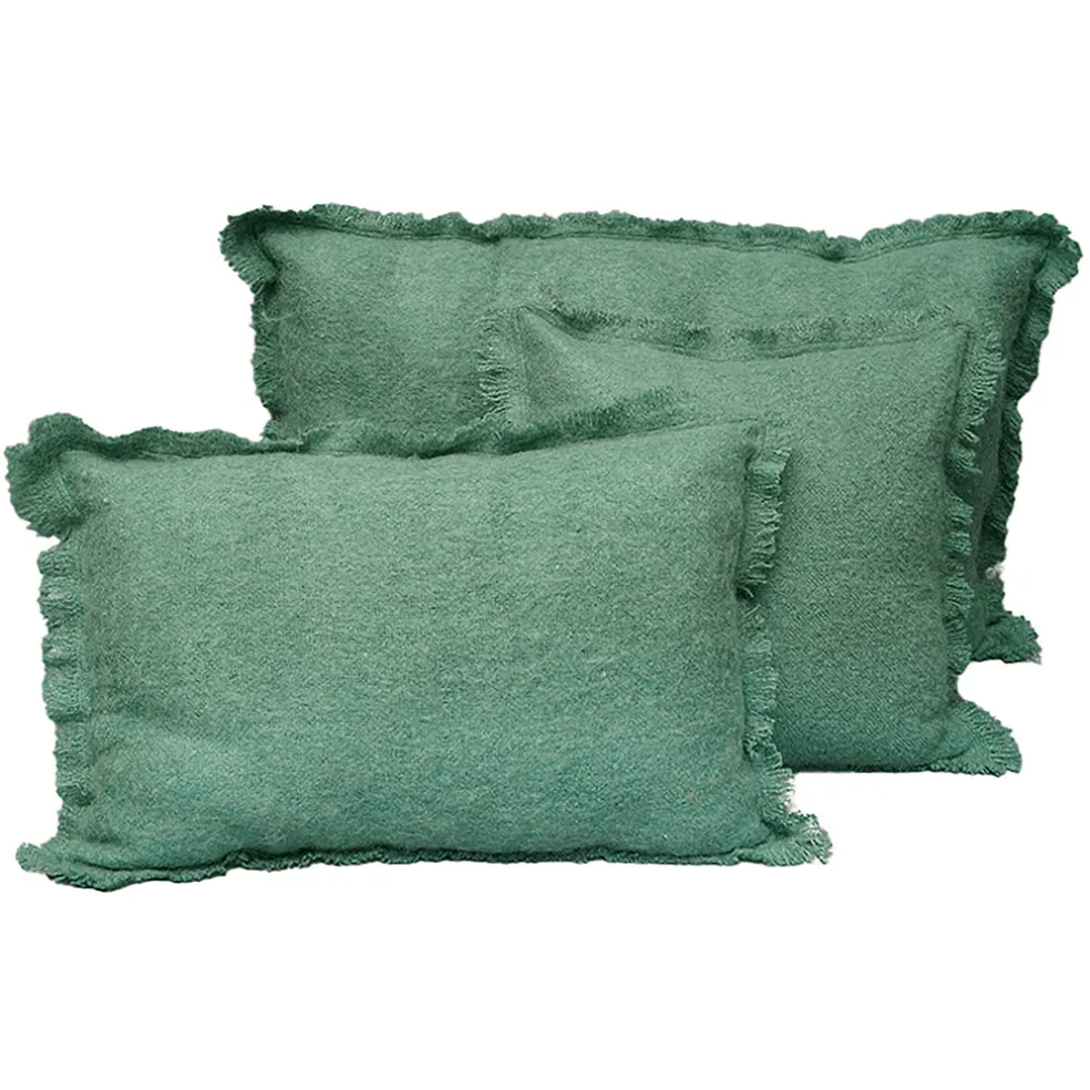 Housse de coussin en laine sauge 50x80cm - Aspen