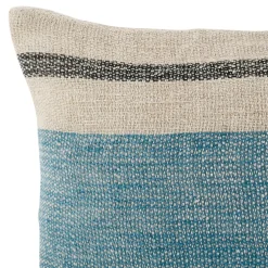 Housse de coussin en lin azur 50x30cm - Hemlin