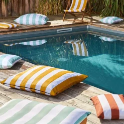 Housse de coussin en polyester outdoor curry 80x80cm - Riviera