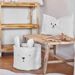 Housse de coussin en velours écru 50x30cm - Songes