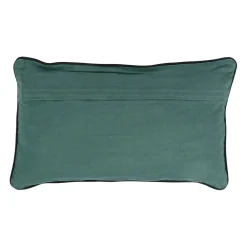 Housse de coussin en velours de coton vert 50x30cm - Velvetin