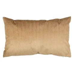 Housse de coussin en velours côtelé doré 50x30cm - Klosen