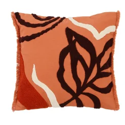 Housse de coussin eterra terra+indigo 45x45cm coton