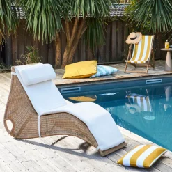 Housse de coussin extérieur 80x80cm curry - Bimini