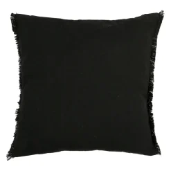 Housse de coussin feuilles palmier noir 45x45cm - palmea