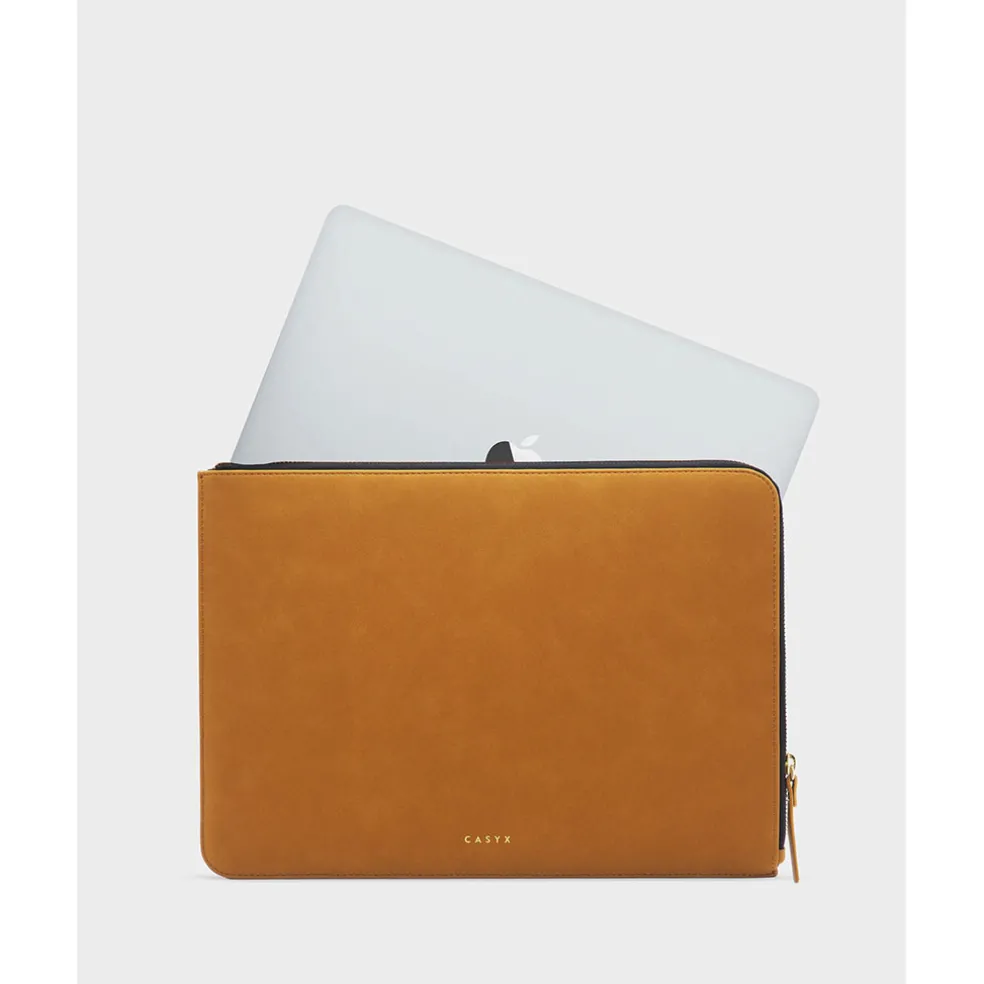 Housse d'ordinateur camel - Atelier