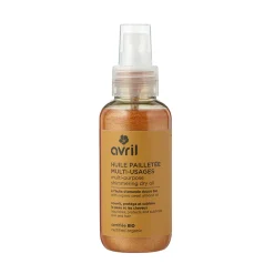 Huile pailletée multi-usages 100ml - certifiée bio