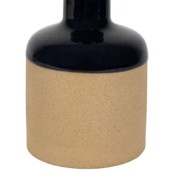 Huilier et vinaigrier en grès bleu marine 27.5cl/17.5cl - Jade