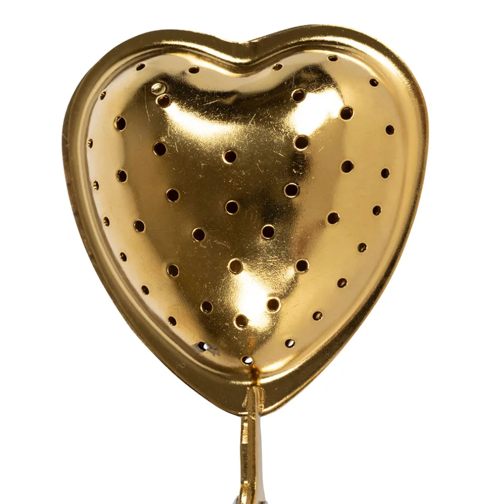 Infuseur de thé en inox doré - Cœur