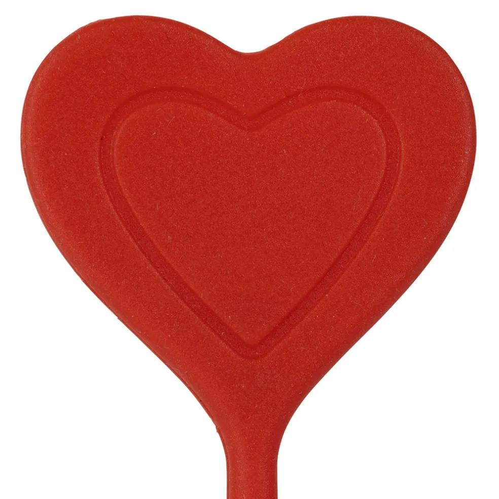 Infuseur thé en inox rouge - Coeur