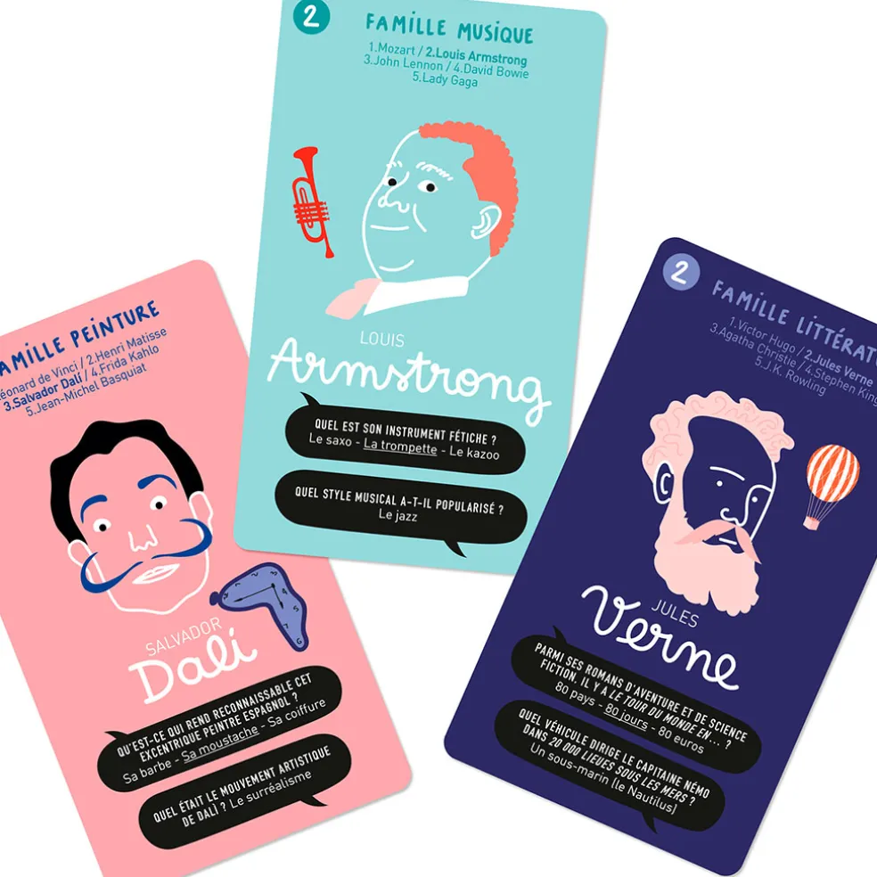 Jeu de 7 familles super artistes