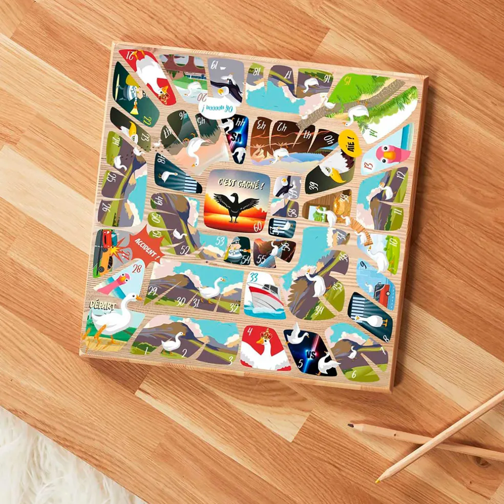 Jeu de l'oie en bois