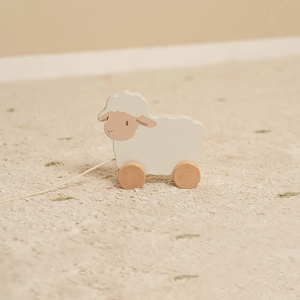 Jouet à tirer mouton en bois - Little Farm
