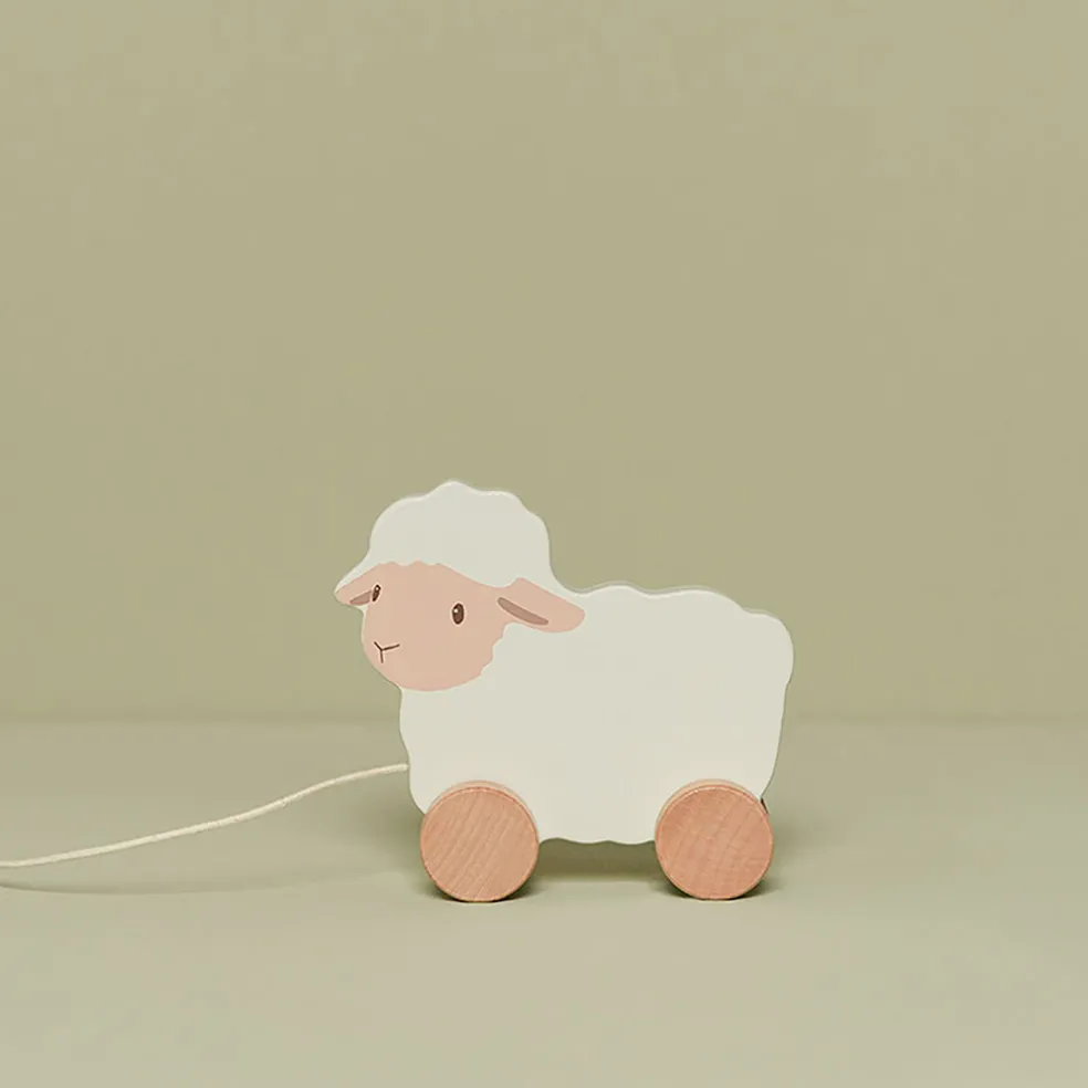 Jouet à tirer mouton en bois - Little Farm