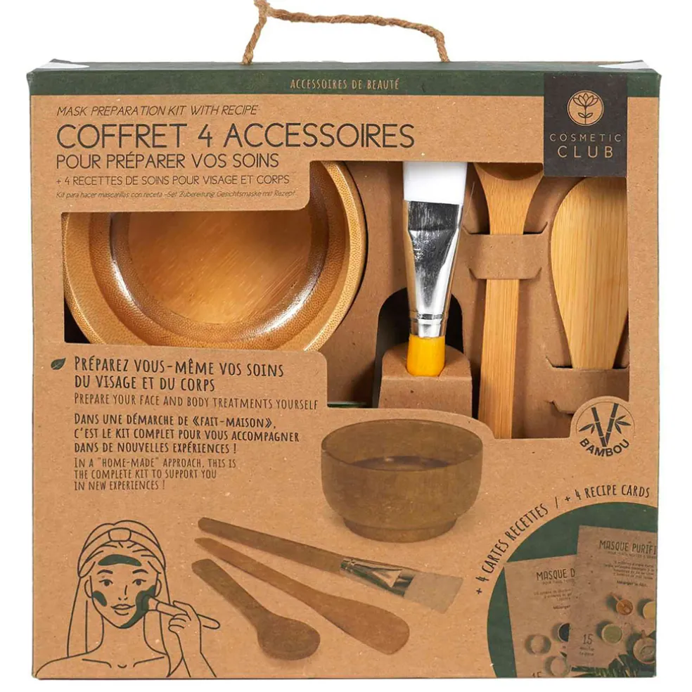 Kit de préparation masque de soin avec recette