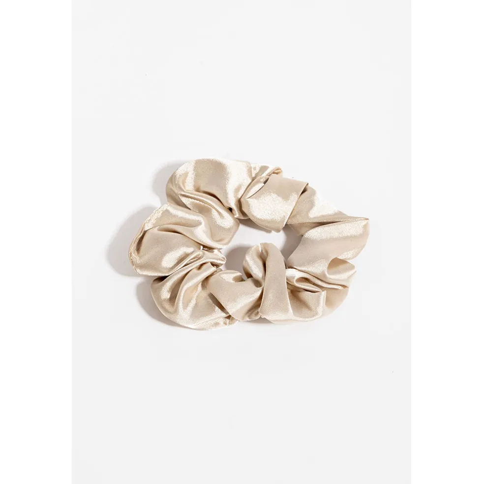 Kit de sommeil en satin champagne