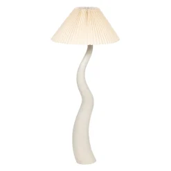 Lampadaire en céramique blanc h125cm - Aurore