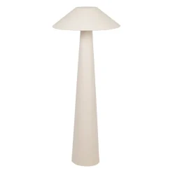 Lampadaire en fer et coton blanc cassé h120cm - Calypsa