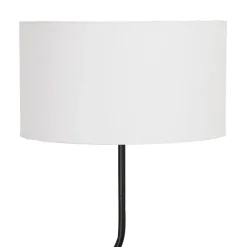 Lampadaire en fer et marbre noir et blanc d45xh163cm - Funky