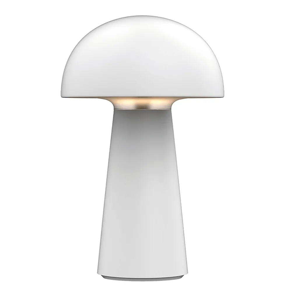 Lampe champignon blanche H22.5cm - Visby