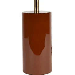 Lampe champignon en fer brun et moutarde h40cm - Arty