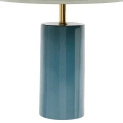 Lampe champignon en fer bleu d30xh40cm - Arty