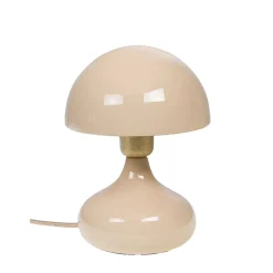 Lampe champignon en fer crème H24cm - Paulette