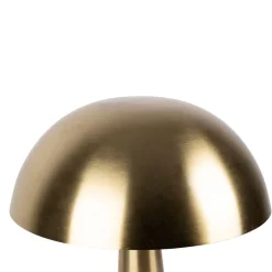 Lampe champignon en fer doré h44cm - Ardecor