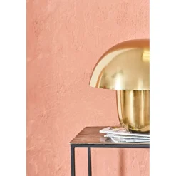 Lampe champignon en fer d35cm doré - Champart