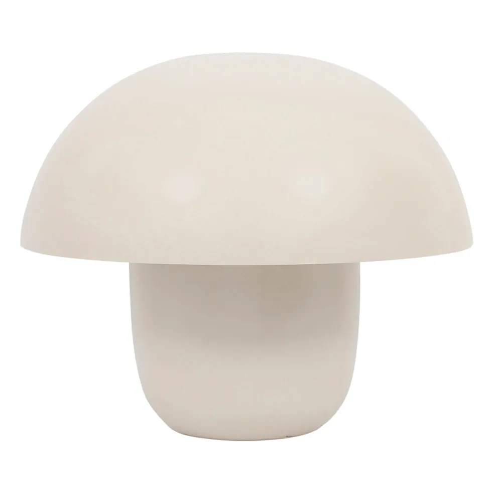 Lampe champignon en fer h35cm beige - Champart