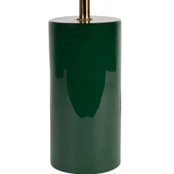 Lampe champignon en fer émeraude et écru h40cm - Arty