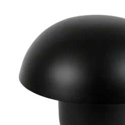 Lampe champignon fer h25cm ambiance noir mat - Champart
