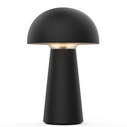 Lampe champignon noir h22.5cm - Visby