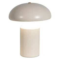 Lampe champignon tactile en fer blanc h23cm - Arty