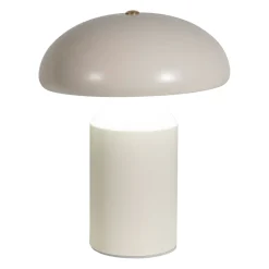 Lampe champignon tactile en fer blanc h23cm - Arty