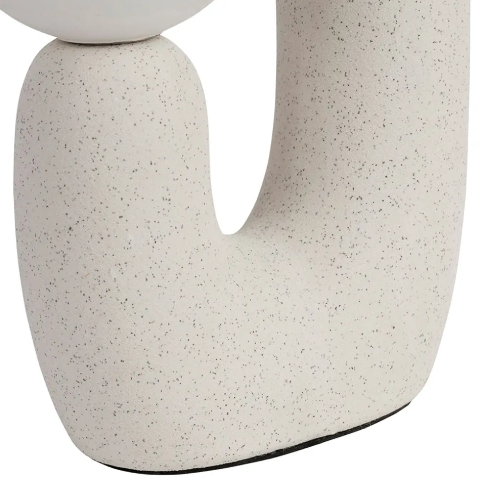 Lampe céramique en écru h31cm - Organic