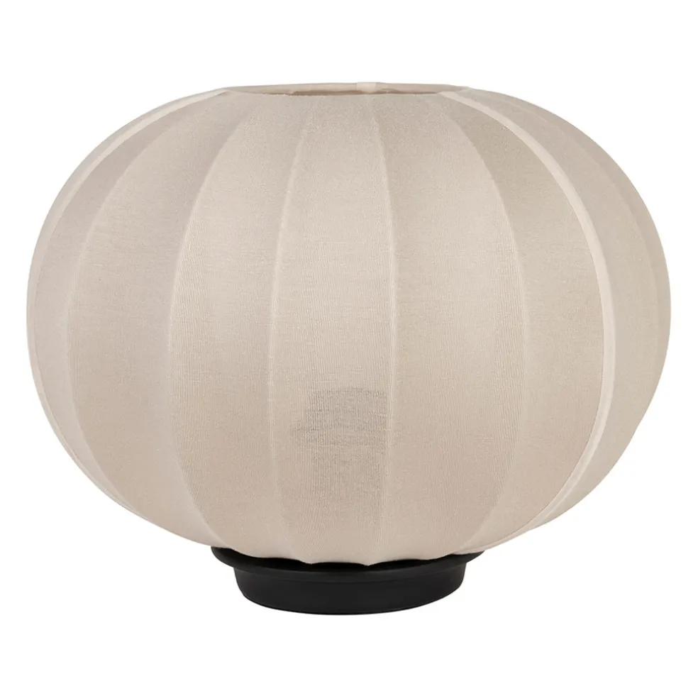 Lampe en coton beige h28.5cm - Klosen